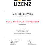 DOSB A-Lizenz Urkunde – Olympisches Boxen in Köln